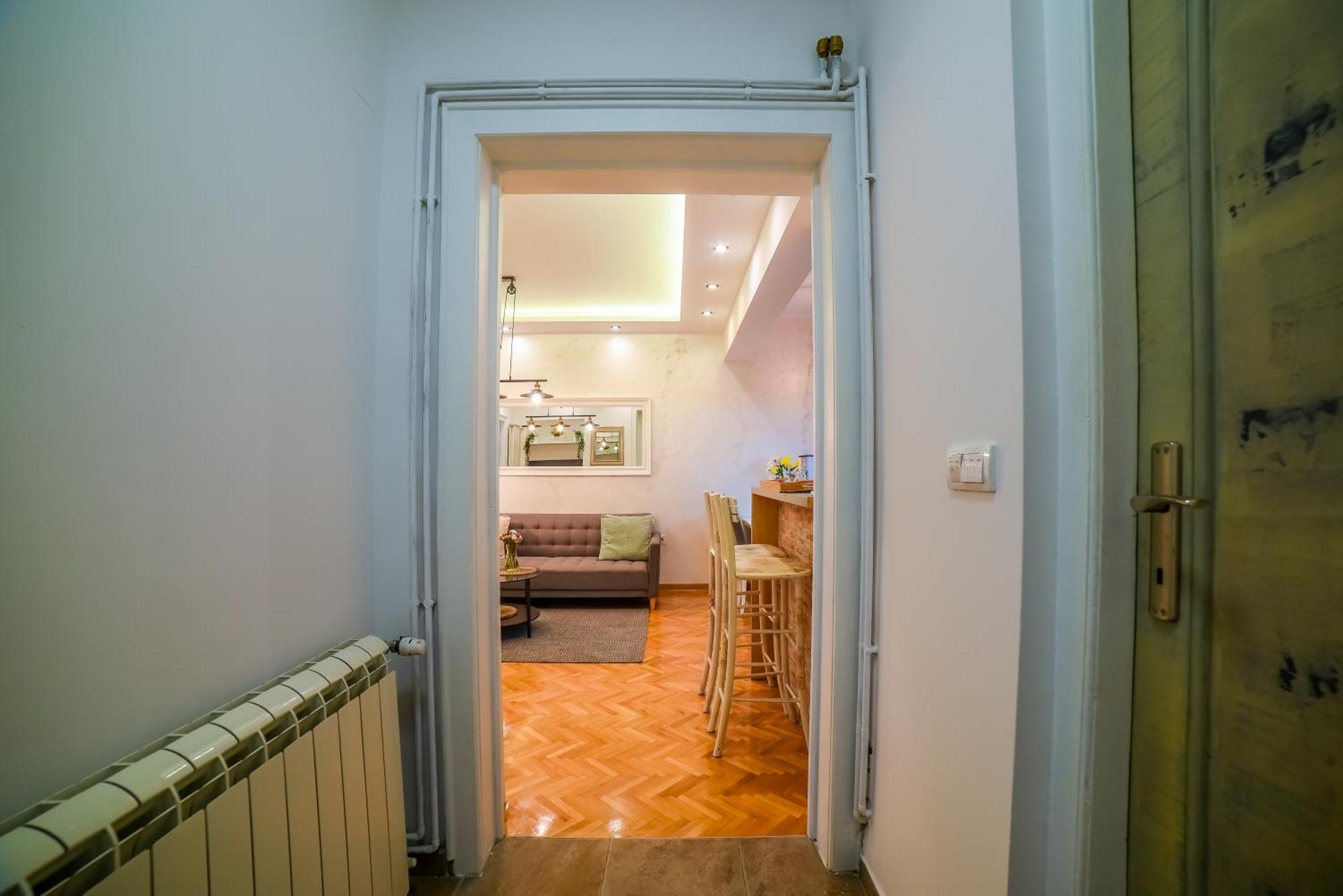 Panorama Central Apartments Belgrad Oda fotoğraf
