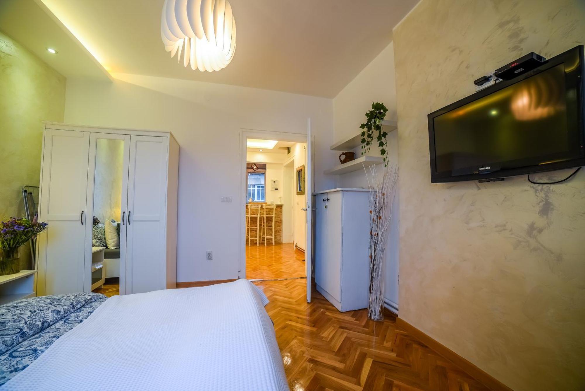 Panorama Central Apartments Belgrad Oda fotoğraf