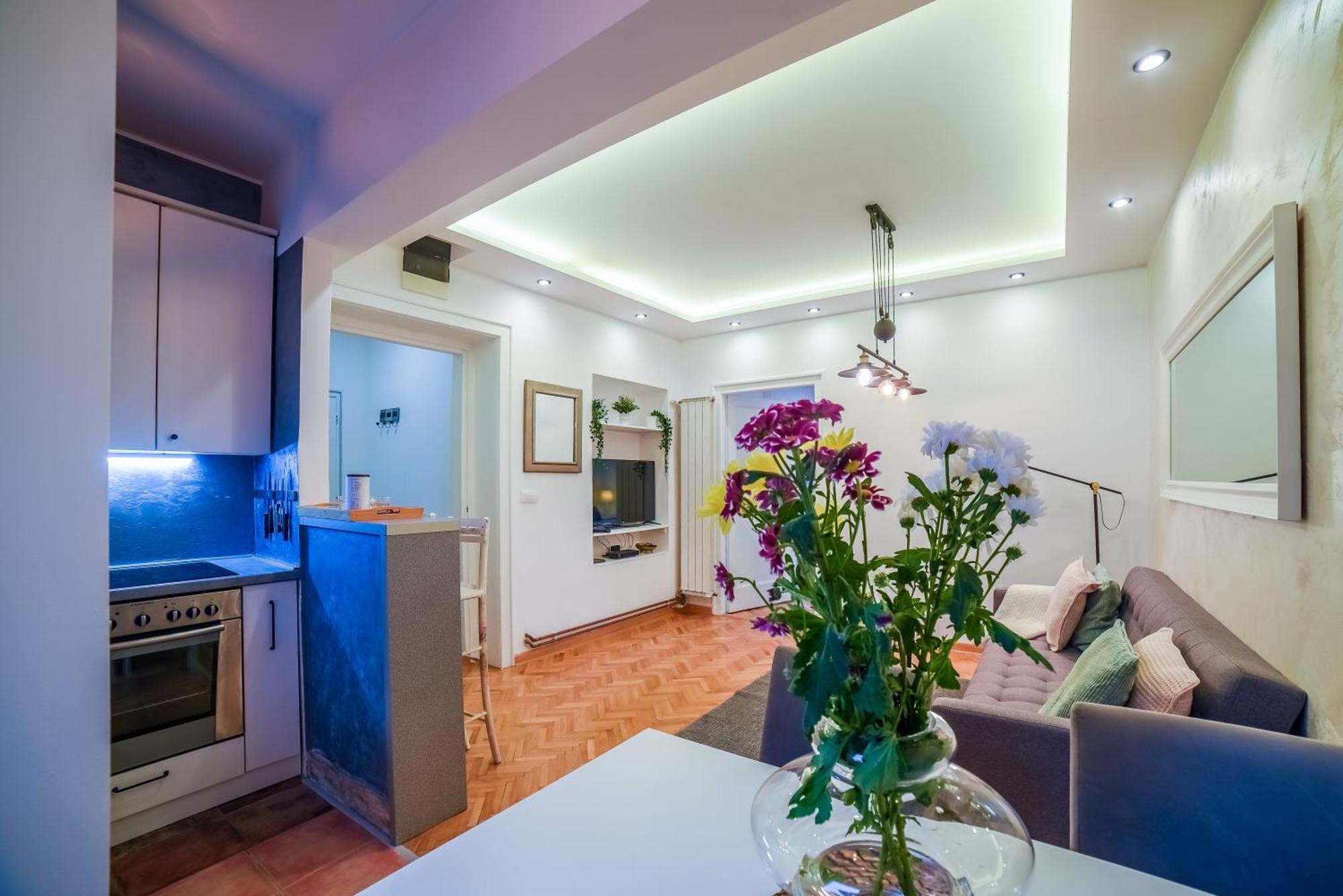 Panorama Central Apartments Belgrad Oda fotoğraf