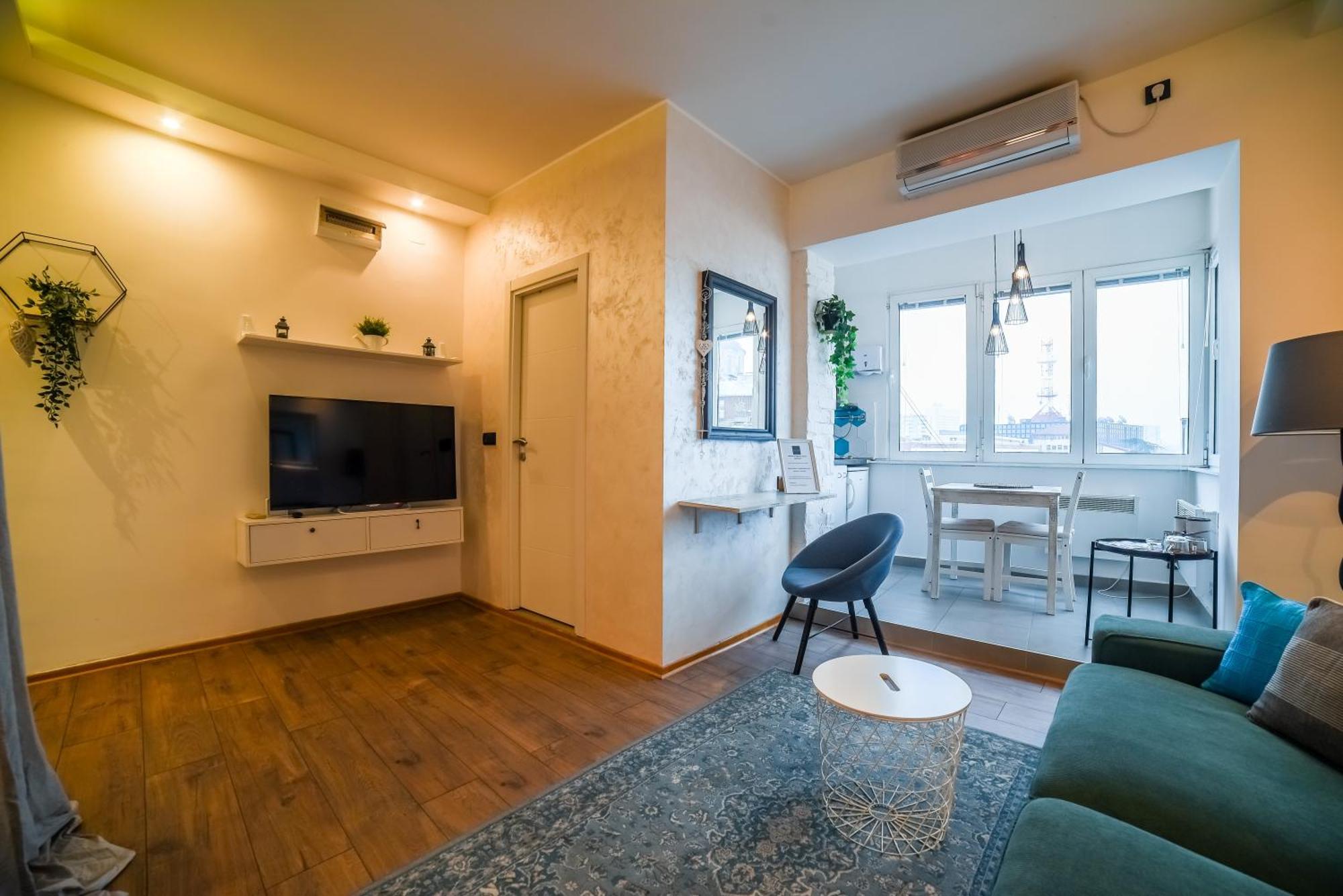 Panorama Central Apartments Belgrad Oda fotoğraf